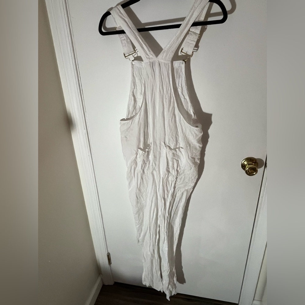 WeWoreWhat White Linen Overalls - Picture 9 of 10